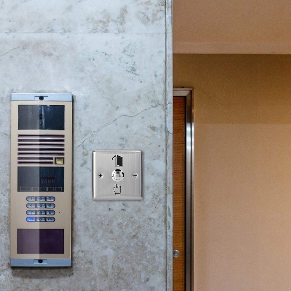 T angxi Stainless Steel Push to Exit Button Switch/ 12V /24V DC Door Exit Release Switch for Access Control Lock - Image 4