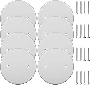 Garvin Industries 5 Inch White Ceiling Blank-Up Covers - 1/4 Inch Tapered Edge