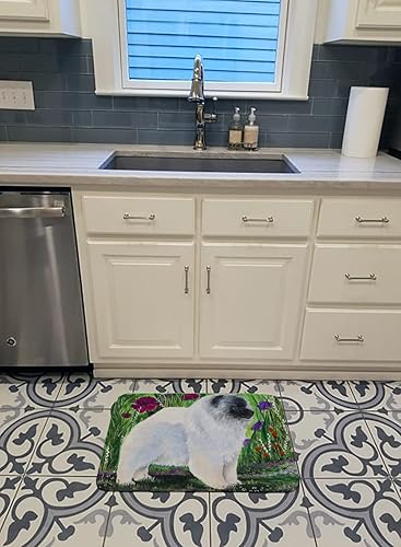 Miniatura 3 de Caroline's Treasures Keeshond - Tapete de suelo, 19 x 27 pulgadas, multicolor