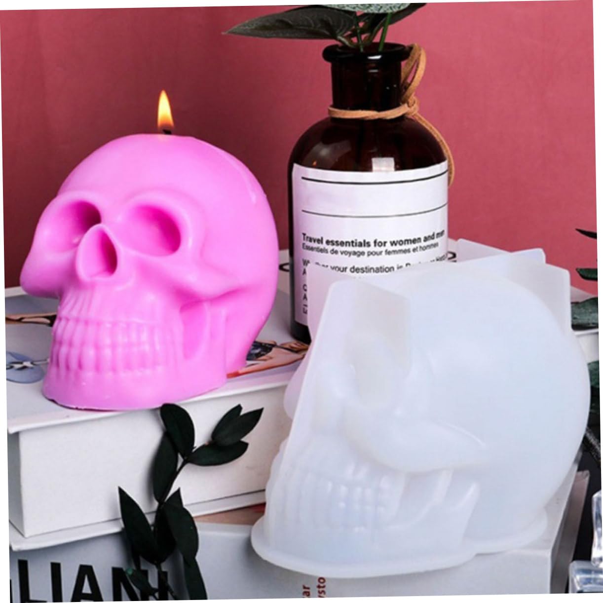 Didiseaon 5pezzi Stampo Per Candele Halloween Silicone Stampo Creativo Per Candele Profumate Fai Te Realizza Artigianato Unico e Originale Con Materiale Resistente e Durevole