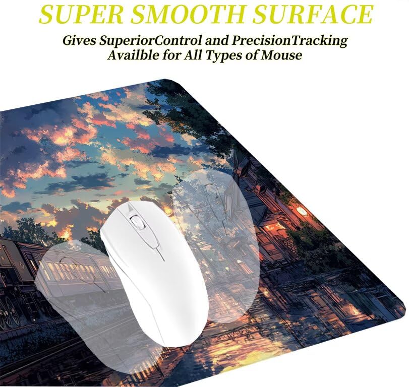 Mouse pad gamer Former avec base caoutchouc antidérapante robuste