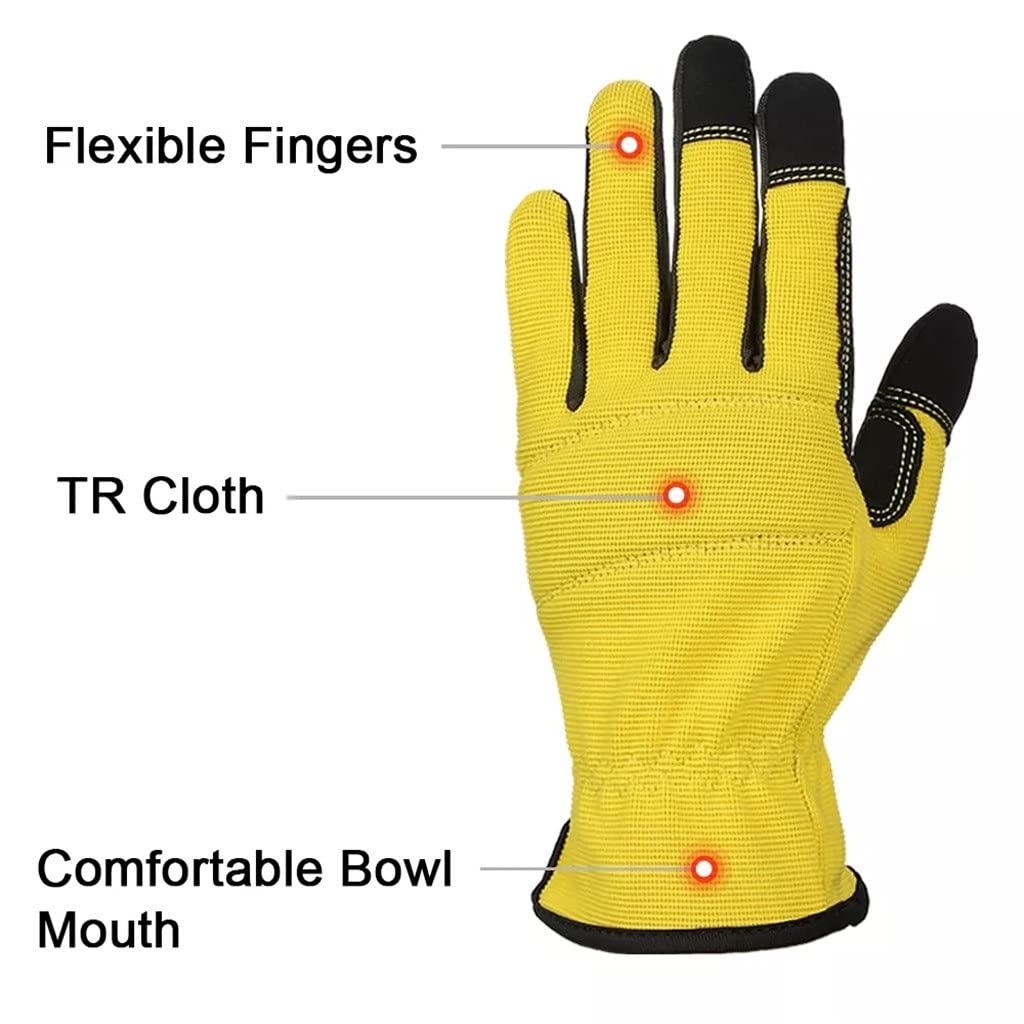 Motocicleta de Verano Guantes de Motocicleta Hombres Mujeres Deportes al Aire Libre Pesca Jardinería Excavación Plantación Guantes de ingeniería (Color : A, Tamaño : XL Code) (BL Code)
