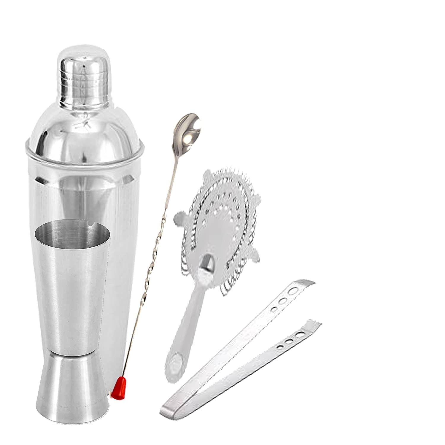 Finality Stainless Steel Plain Bar Set of 5 Pieces | Bar Tools Set of 5 Pieces