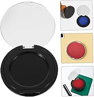 Vista 8 de Uonlytech Almohadilla de tinta de huellas dactilares, sello de huellas dactilares negro para oficina en casa, fórmula de secado rápido