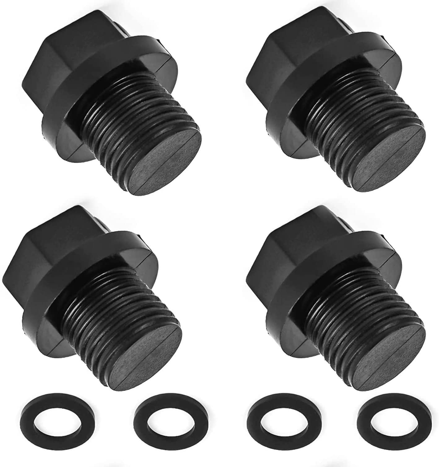 ADKUN4-Pack SPX1700FG Pool Pump Pipe Plug with Gasket Replacements Compatible with Hayward Pool Cleaner Pumps & Power-flo LX Pump Series for Swimming Pool Maintenance, Home Improvement Necessities