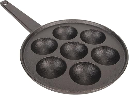 Miniatura 5 de Fdit Takoyaki Maker de 7 agujeros, sartén antiadherente Takoyaki, placa de hierro fundido para cocinar molud bandeja para Takoyaki y hacer