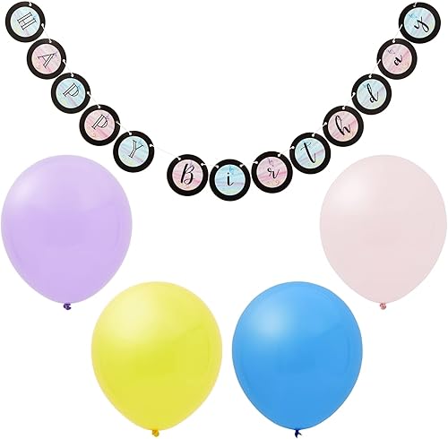 Miniatura 5 de Sparkle and Bash 207 piezas de suministros de fiesta de cumpleaños con platos, servilletas, vasos, mantel, cubiertos, pancarta, bolsas de recuerdo,