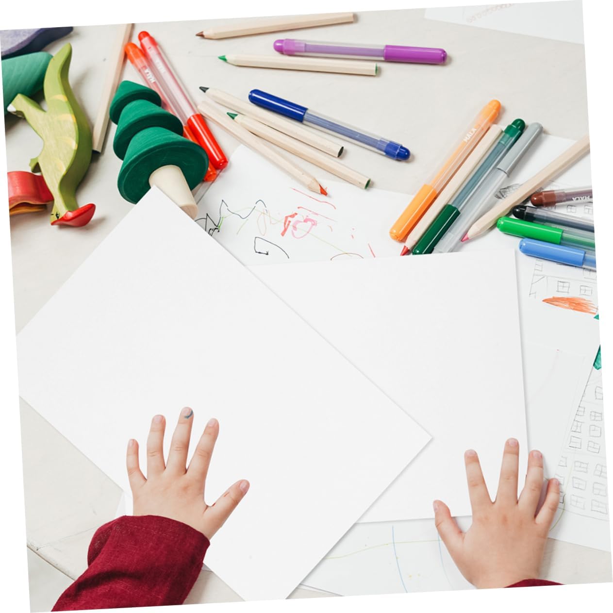 DECORNIJIA 150pcs A5 White Card Stocks Drawing Paper for Heavy Drawing Paper Plain Painting Thick Scrapbook Adult Watercolor Arches Craft Card Stock White Make