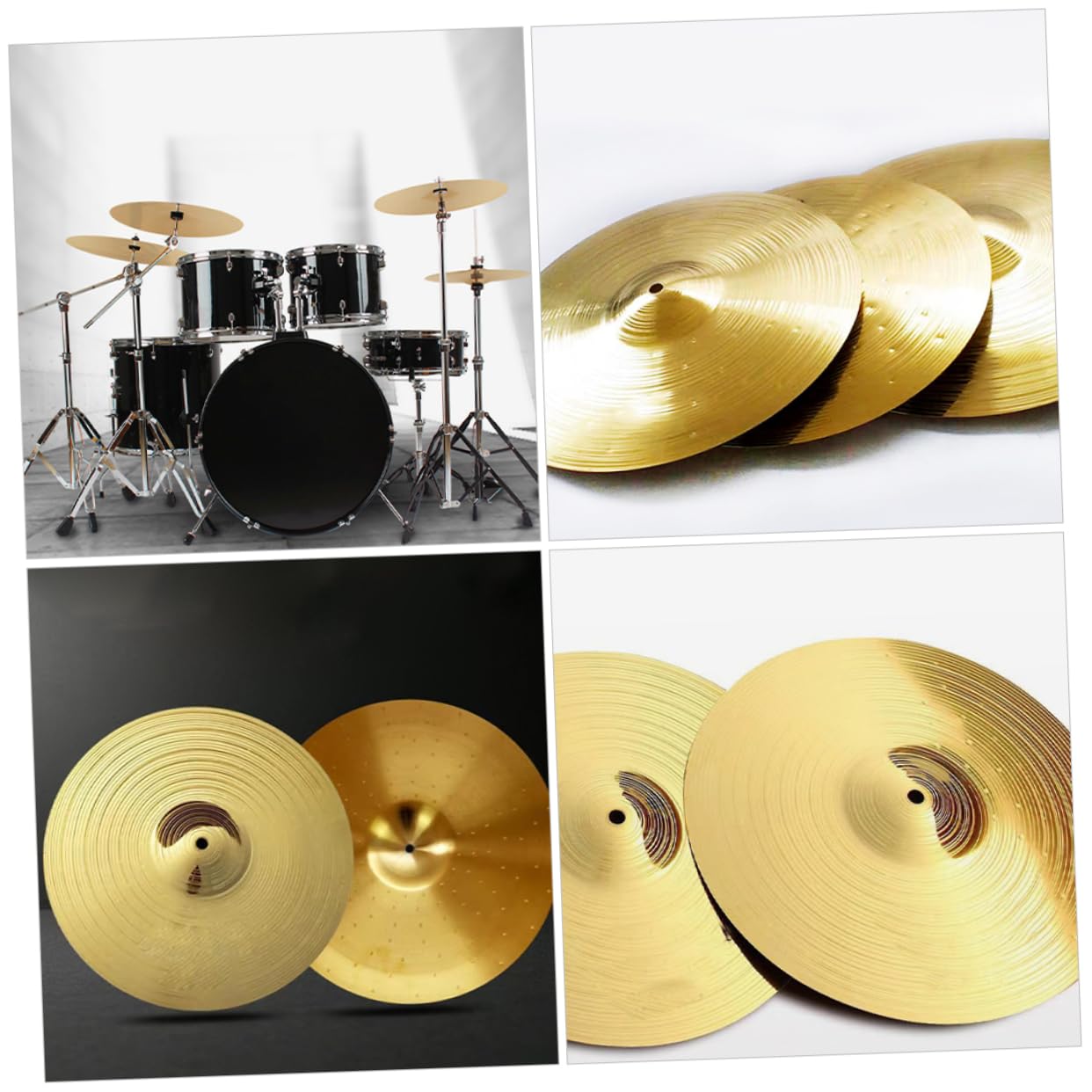 Piatti Per Batteria In Ottone 25,4 Cm - Splash Crash E Hi Hat Per Jazz E Non Solo