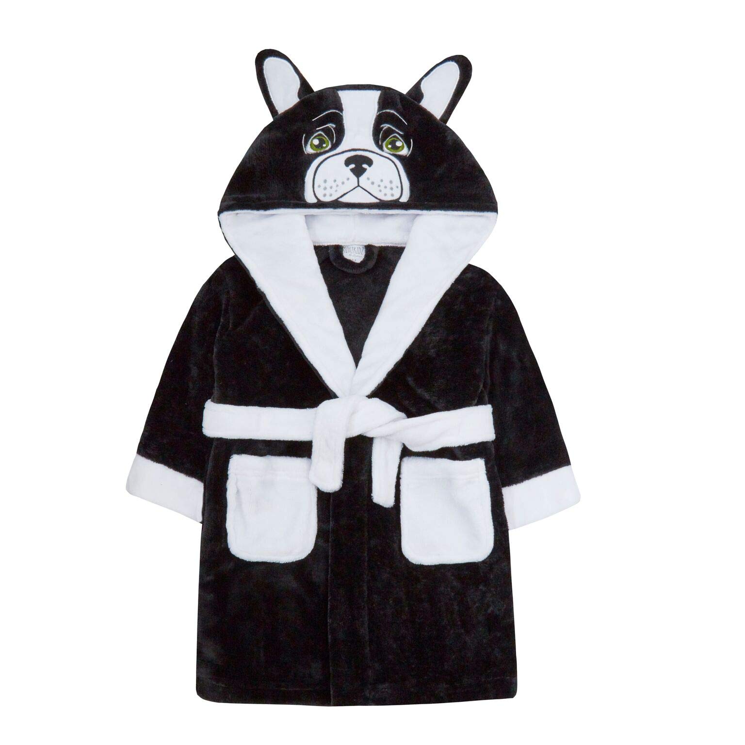 Lora Dora Girls Novelty 3D Dressing Gown French Bulldog 3-4 Years