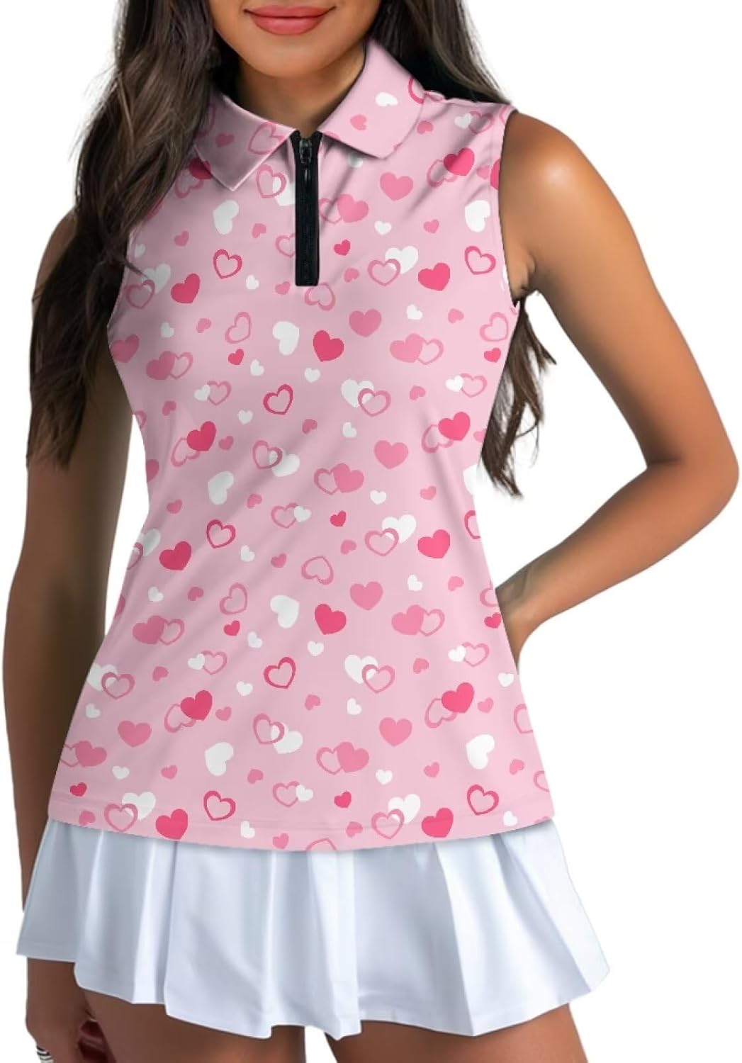 Women's Sleeveless Golf Shirt Athletic Quick Dry Tennis Shirts Breathable Slim Racerback Tank Tops