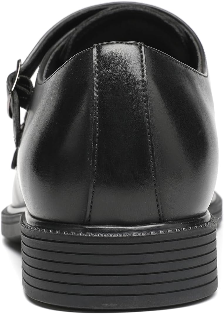 DECARSDZ Men's Double Monk Strap Slip on Loafer Shoes for Business Casual Comfortable Dress Shoes for Men - Image 5