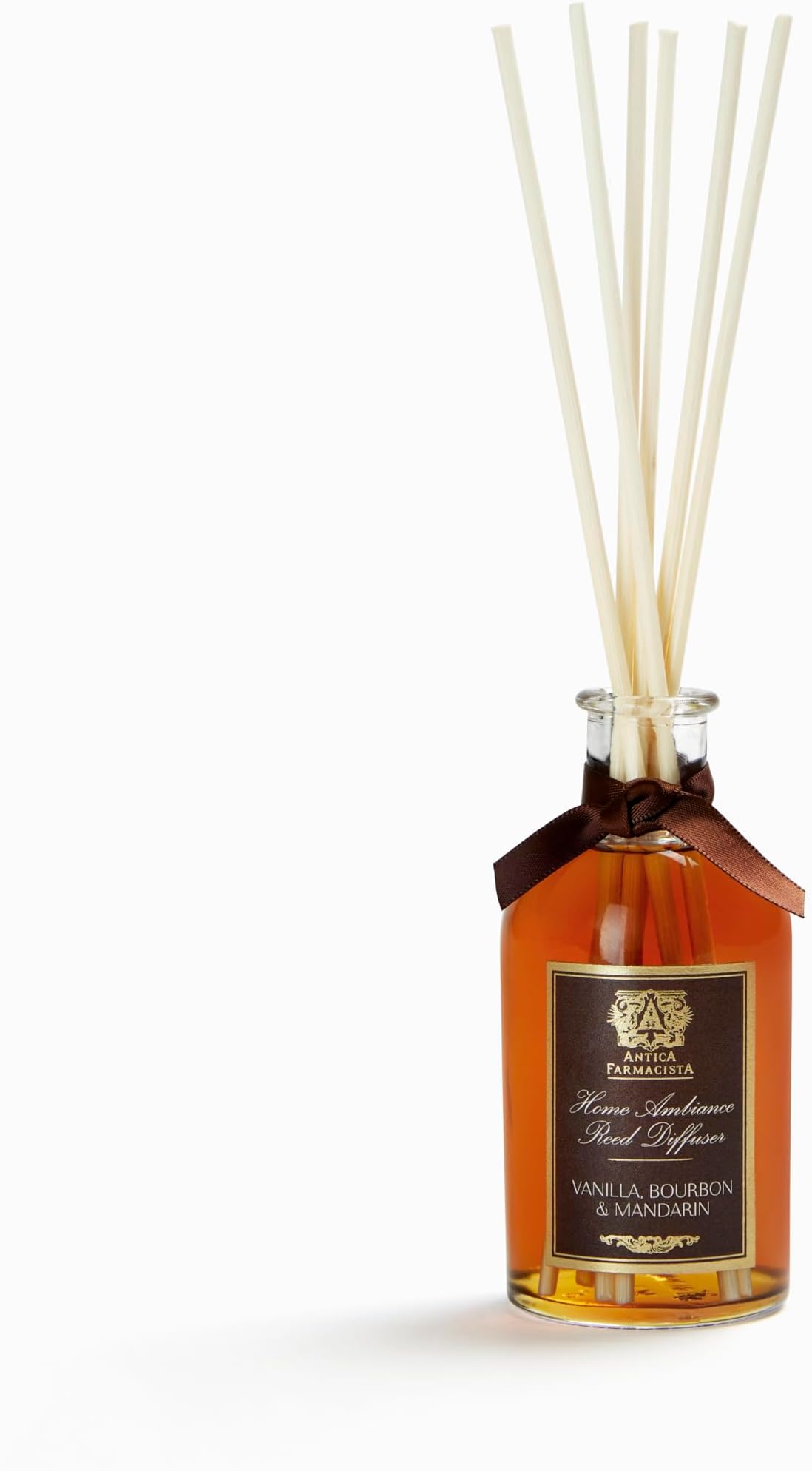 Home Ambiance Diffuser - Long-Lasting Reed Scent Diffuser - Luxury Room Freshener Gift - Vanilla, Bourbon & Mandarin, 3.4 fl oz