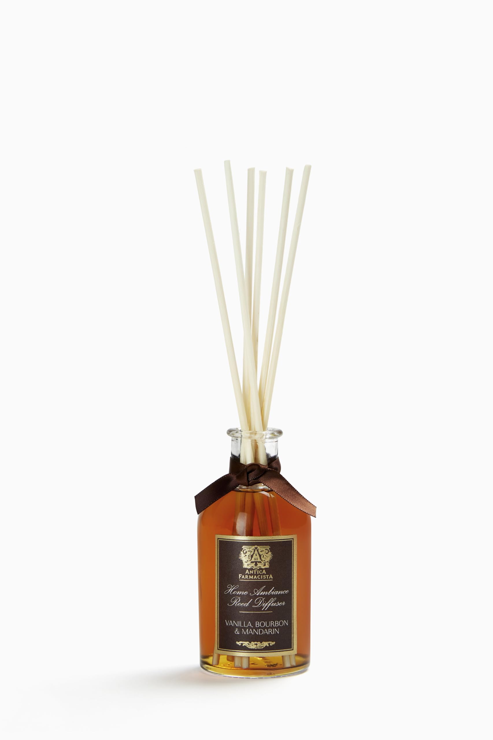 Home Ambiance Diffuser - Long-Lasting Reed Scent Diffuser - Luxury Room Freshener Gift - Vanilla, Bourbon & Mandarin, 3.4 fl oz