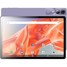 Android 13 Tablet, 10 inch Android Tablet 6GB RAM+128GB ROM, Octa-Core, 1920x1200 Display, 13MP+5MP Dual Camera, 7000mAh, 2.4G/5G WiFi, Bluetooth 5.0, OTG Support Purple