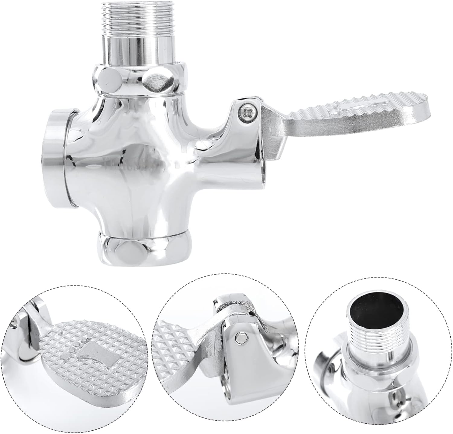 Foot Flush Valve for Toilet Heavy Duty Plungers Urinals Valves Easy Install