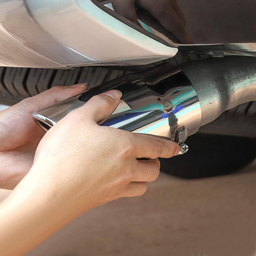 HIGH FLYING for Toyota 4Runner (N280) 2010-2024 Car Accessories Tail End Tip Exhuast Muffler Pipe Stainless Steel 1pc (Silver)