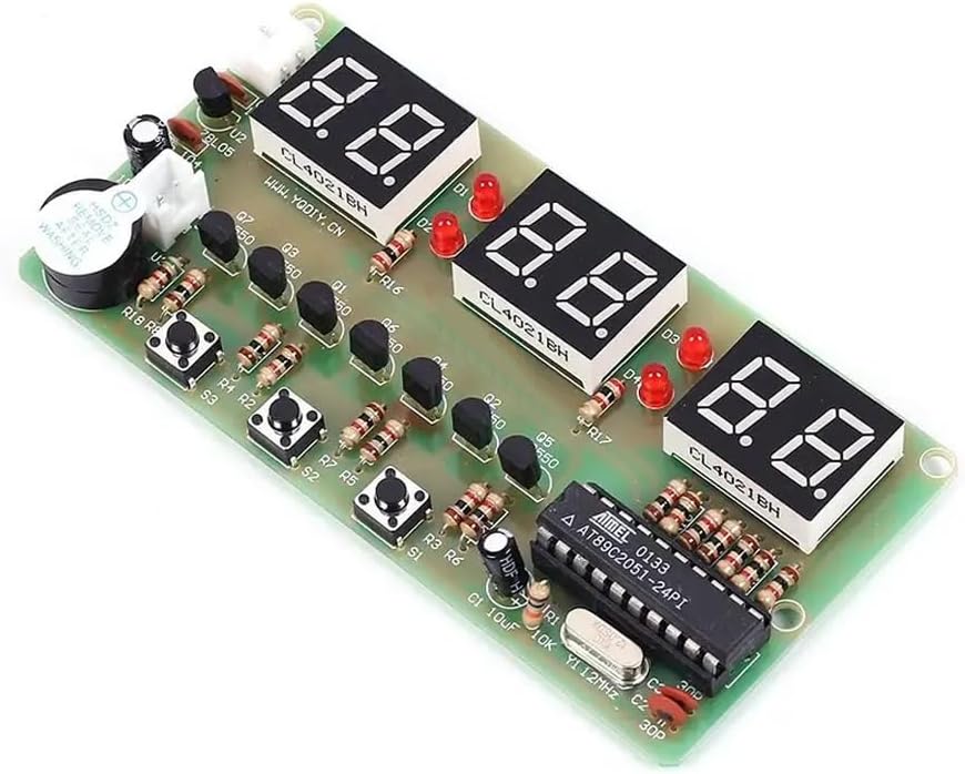 DUTTY DIY digital clock, LED electronic clock, DIY parts