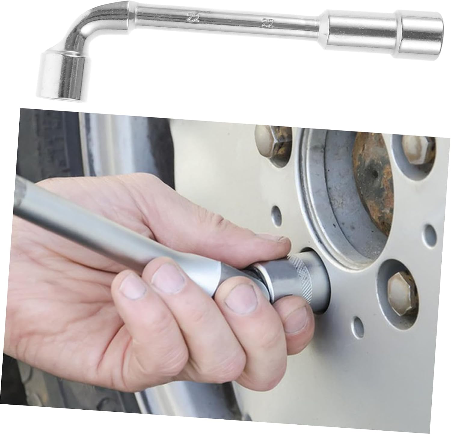 Lug Wrench Tire Removal Tool Socket Wrench Compact Design for Easy Handling