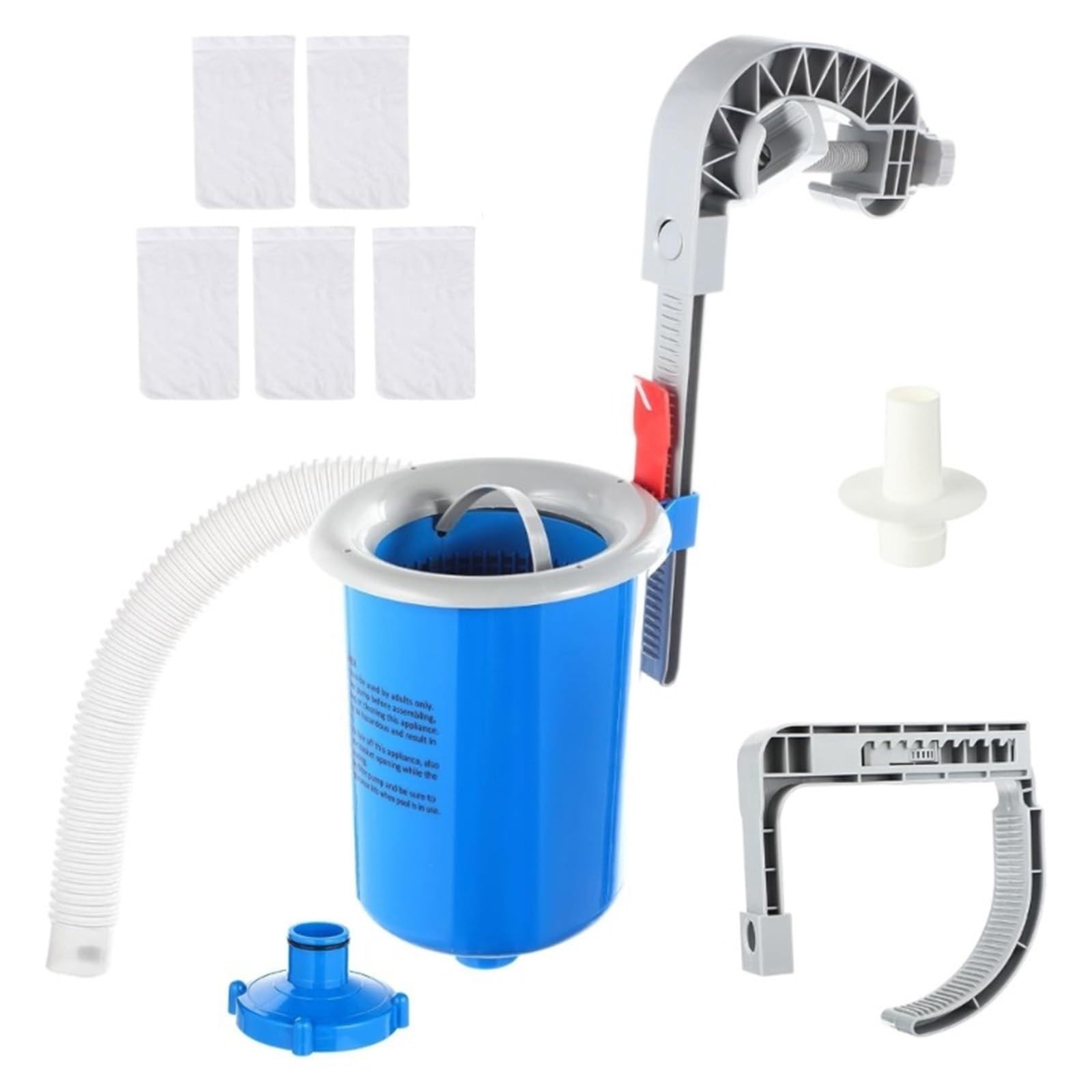 sodeber Pool Skimmer Wall Mount Surfacing with Hose and Basket Adjustable Floating Filter Automatically Swimming