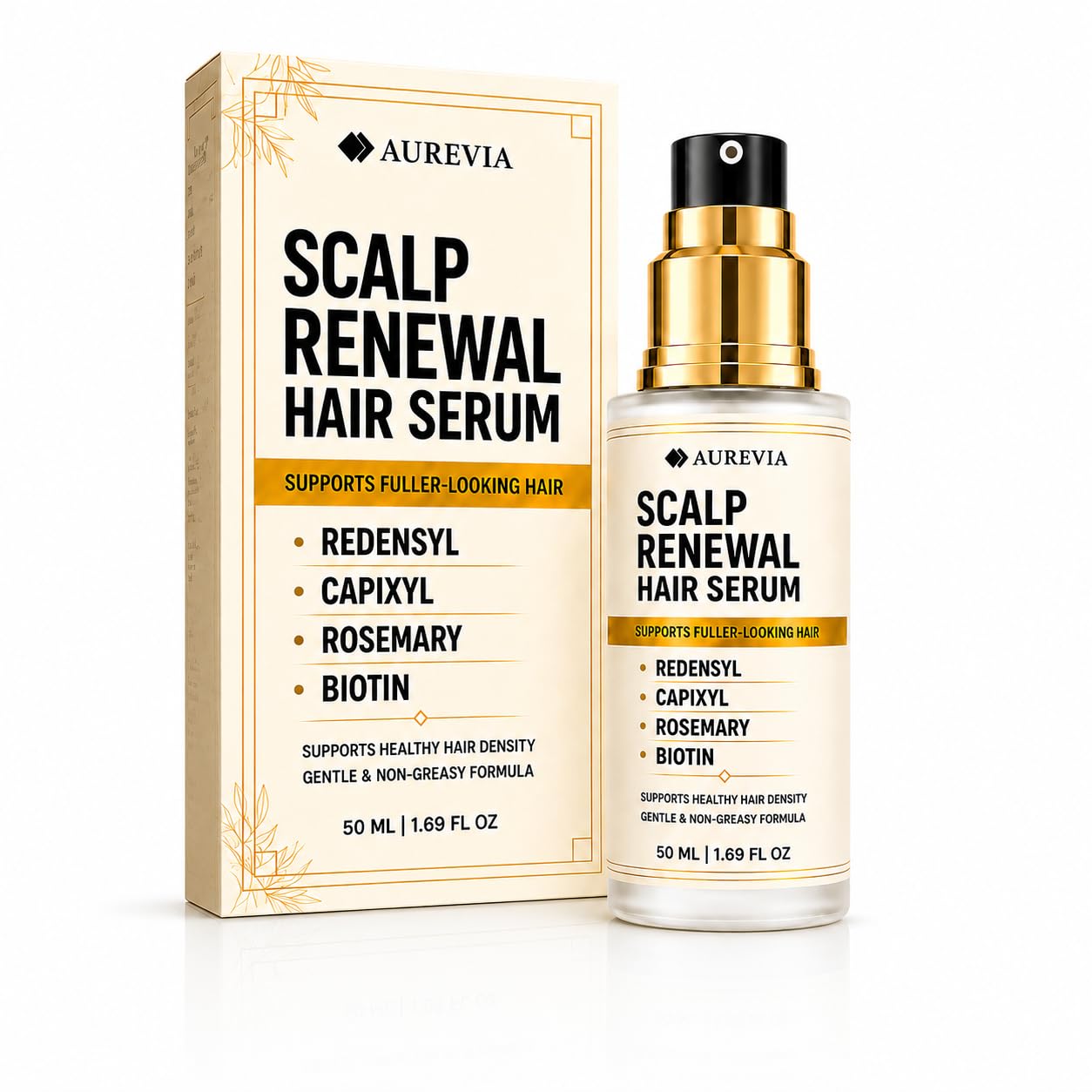 Redensyl, Capixyl Hair Growth Serum for Thinning Hair with Biotin