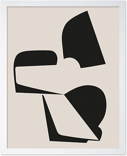 Miniatura 44 de Monem Art - Póster de formas aleatorias, impresión geométrica retro, arte abstracto, arte moderno de mediados de siglo, arte en blanco y negro, arte