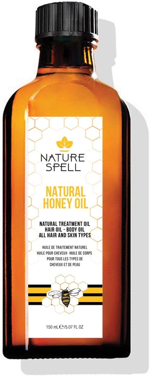 Honey Oil for Hair, Pre-Diluted Oil Helps Lock in Moisture & Enhance Shine, For All Hair Types, Vegan, 150ml