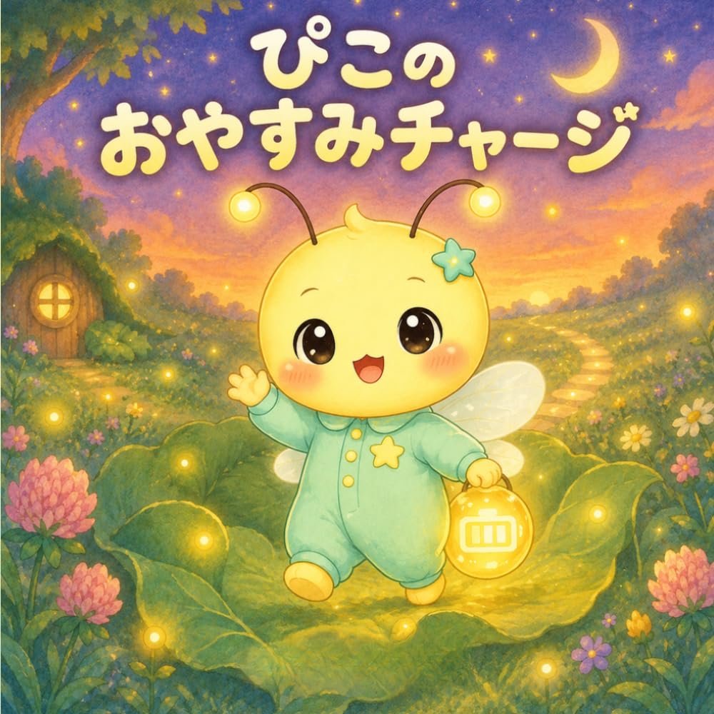 ママのでんち、もう1％です: ぴこの おやすみチャージ