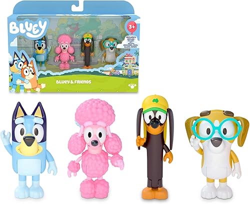 Miniatura 2 de Famosa BLY01000  Bluey Figure 6 cm Pack 4 Figures 2 Mod. sdos.