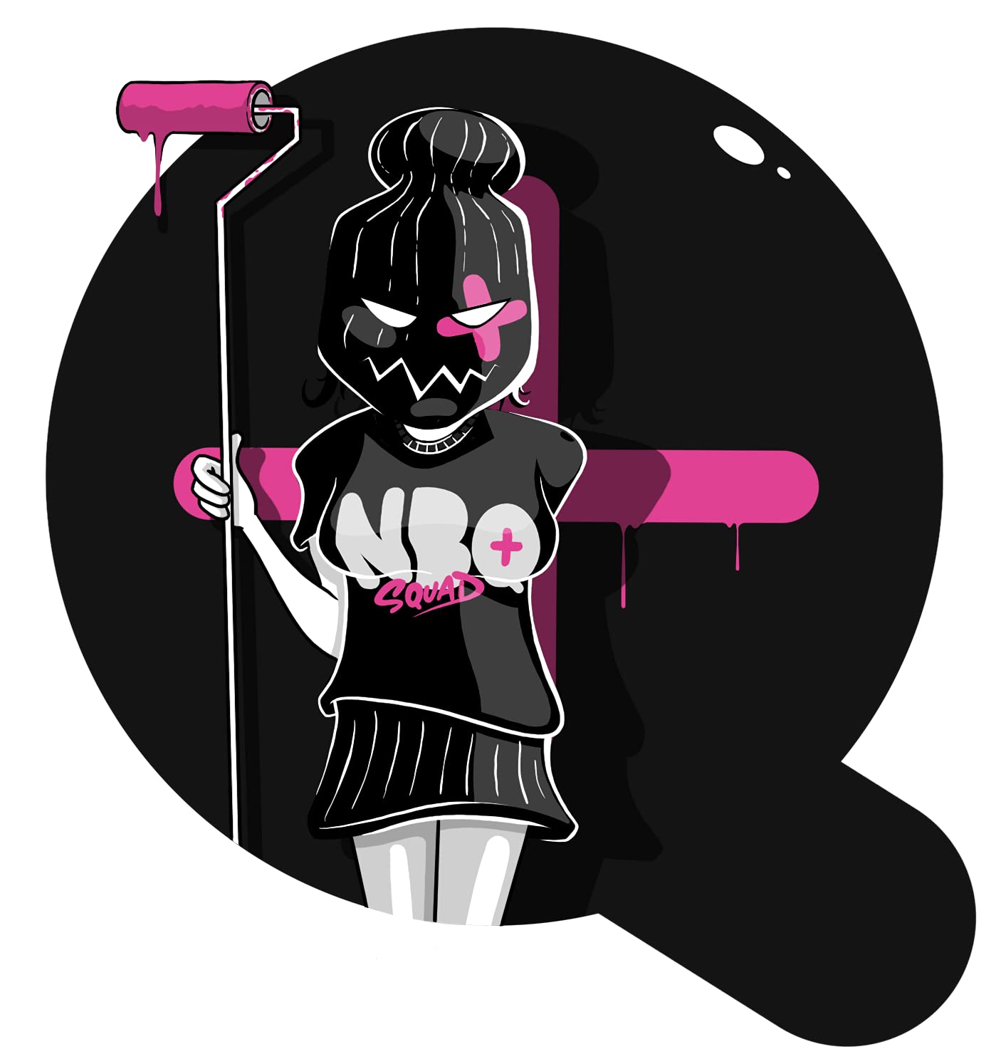 KLAMOTTEN STORE Bote de aerosol NBQ negro mate 6 x 400 ml con cabezal pulverizador – Pintura en aerosol profesional para manualidades aficiones – secado rápido – alta cobertura con suave muelle de
