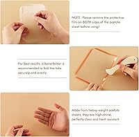 Vista 6 de Paquete de 10 fundas planas para coctelera para hacer tarjetas, 3 x 8 pulgadas, cubiertas planas delgadas para coctelera de plástico transparente