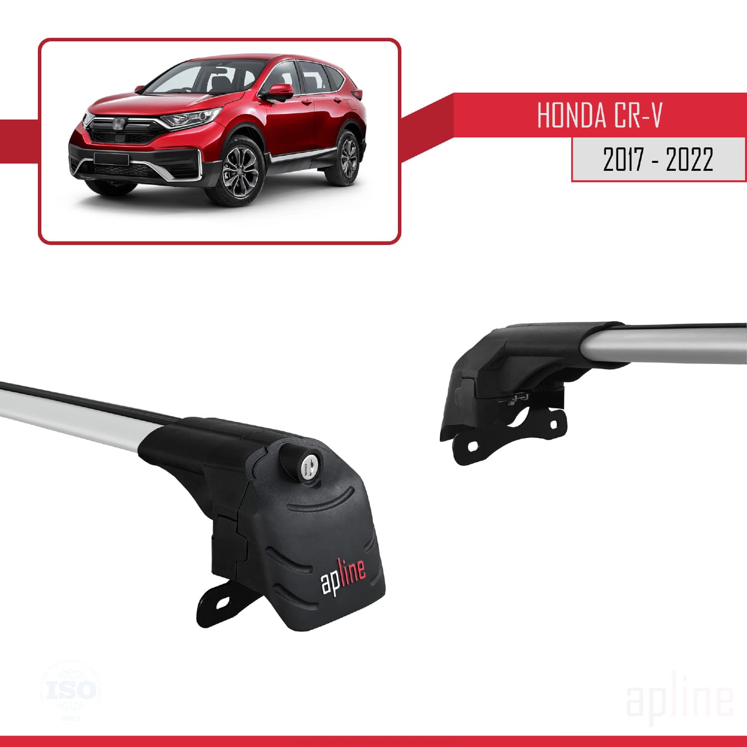 Apline Compatibile Con A4 (B9) Avant 2016-2025 ACE-2 Barre Tetto Portapacchi Auto Barre Portatutto Nero Alluminio 2 Barre