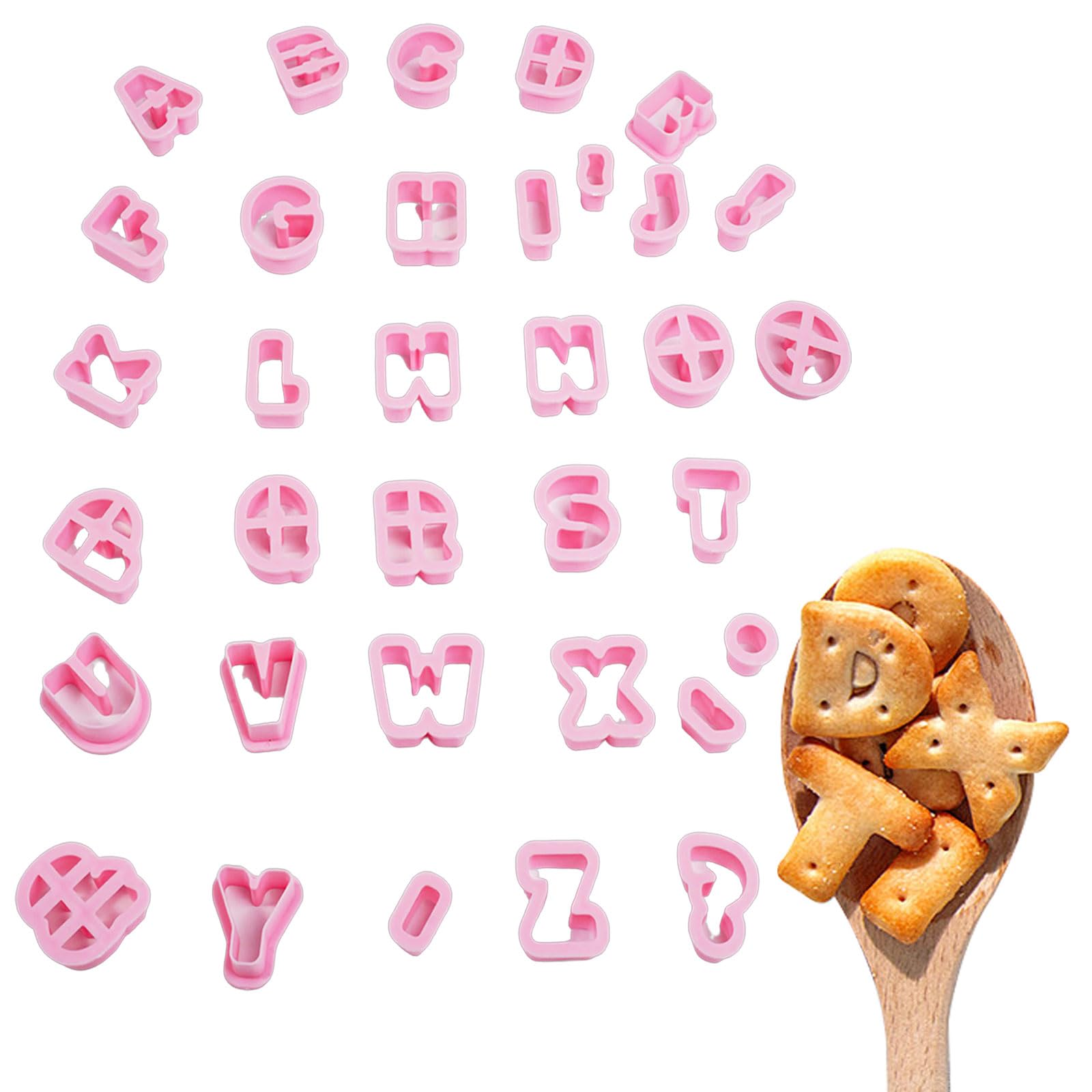Amazon | アルファベット クッキー型 34個セット 数字 クッキー