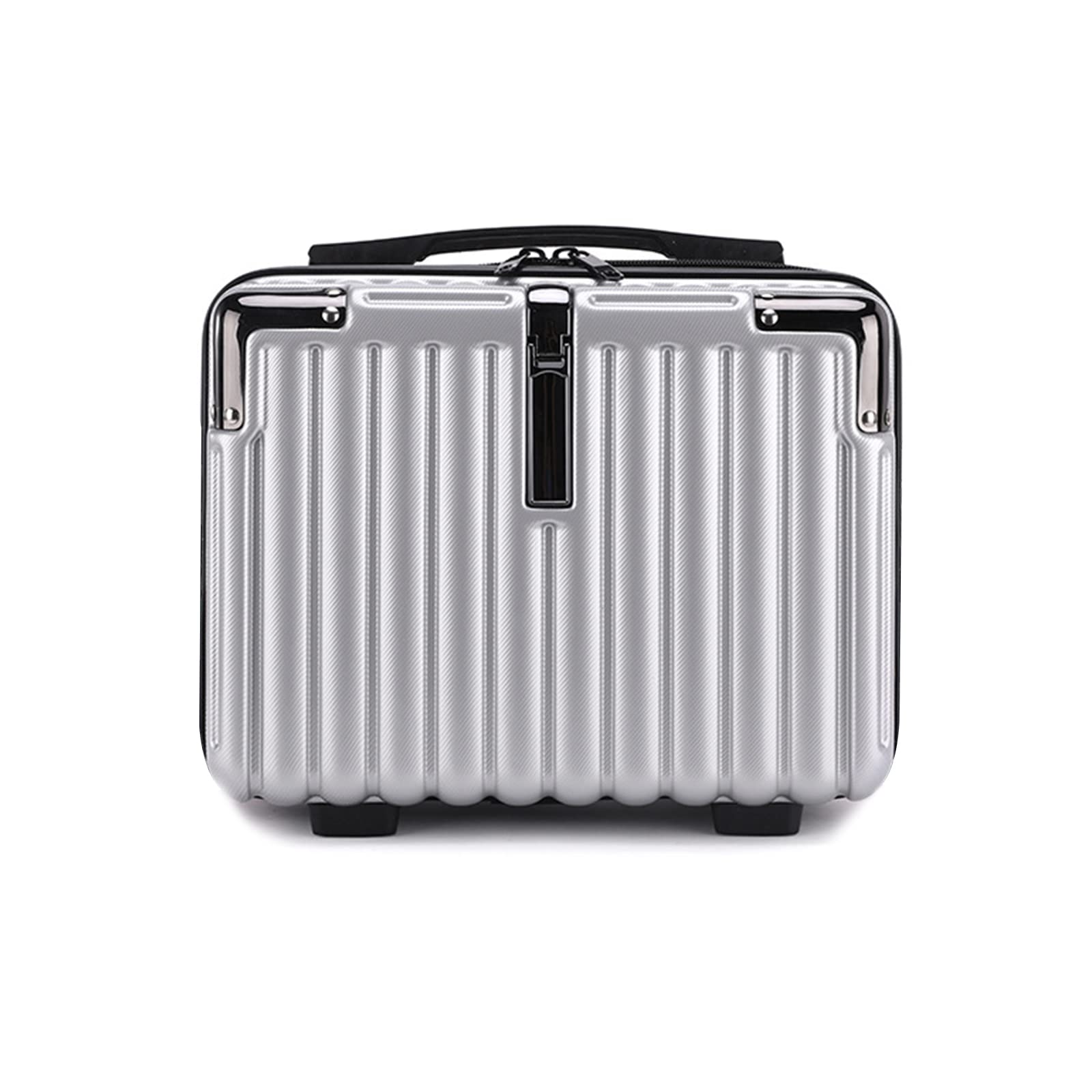 HAHONIA Hard Shell Cosmetic Travel Case Portable Lightweigh Waterproof Beauty Case with Zipper Makeup Luggage Bag for Women