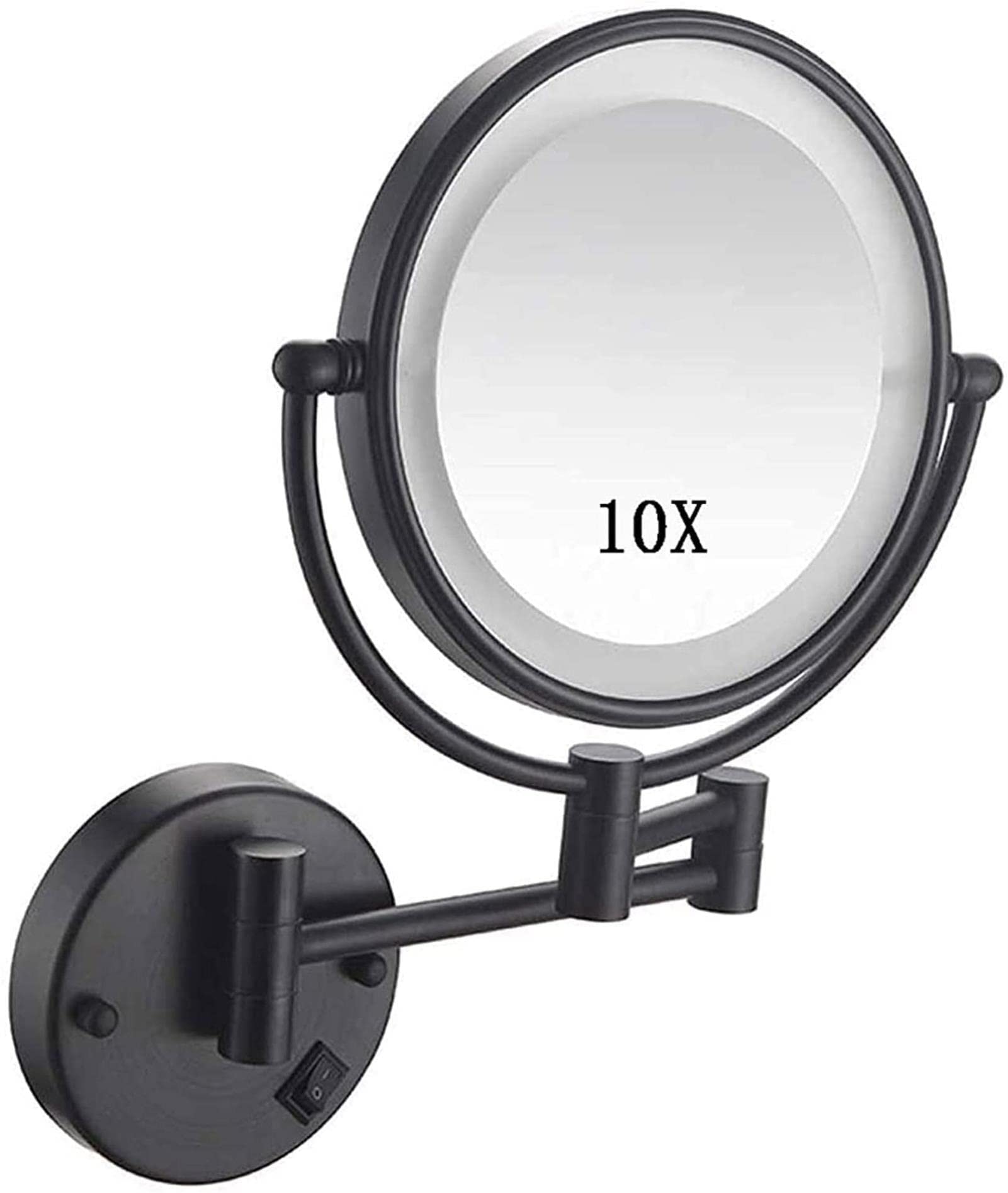 Miroir de Salle de Bain 360 Rotation grossissant 10x pour un maquillage ultra précis