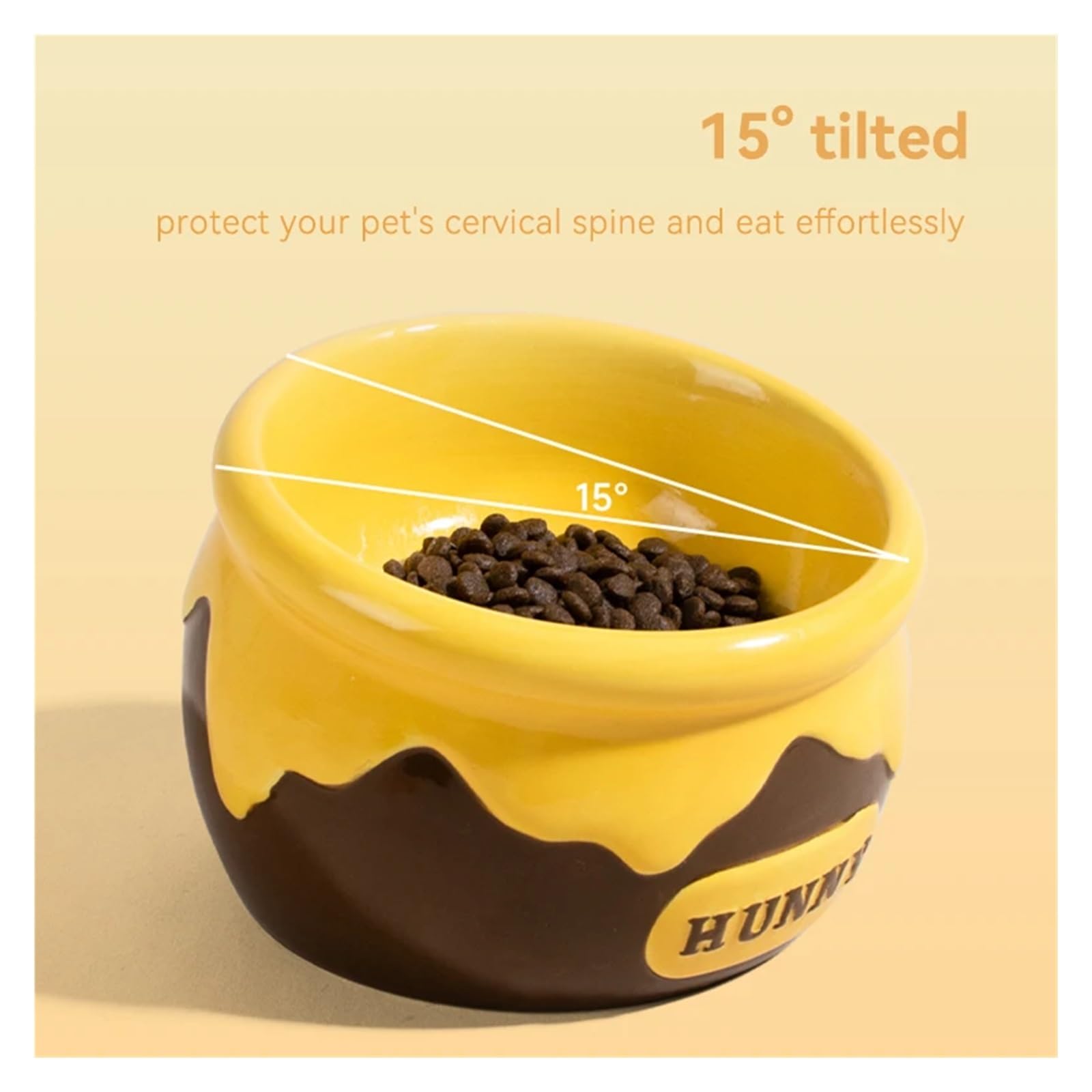 Hoher Katzenschüssel Futternapf for Katzen, Futterspender for Katzen, erhöhte Trinknäpfe for kleine Hunde für Futter und Wasser (Color : Ice Cream)