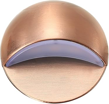 FVTLED D50 Deck Lights Cold White Bronze, 1 Pack