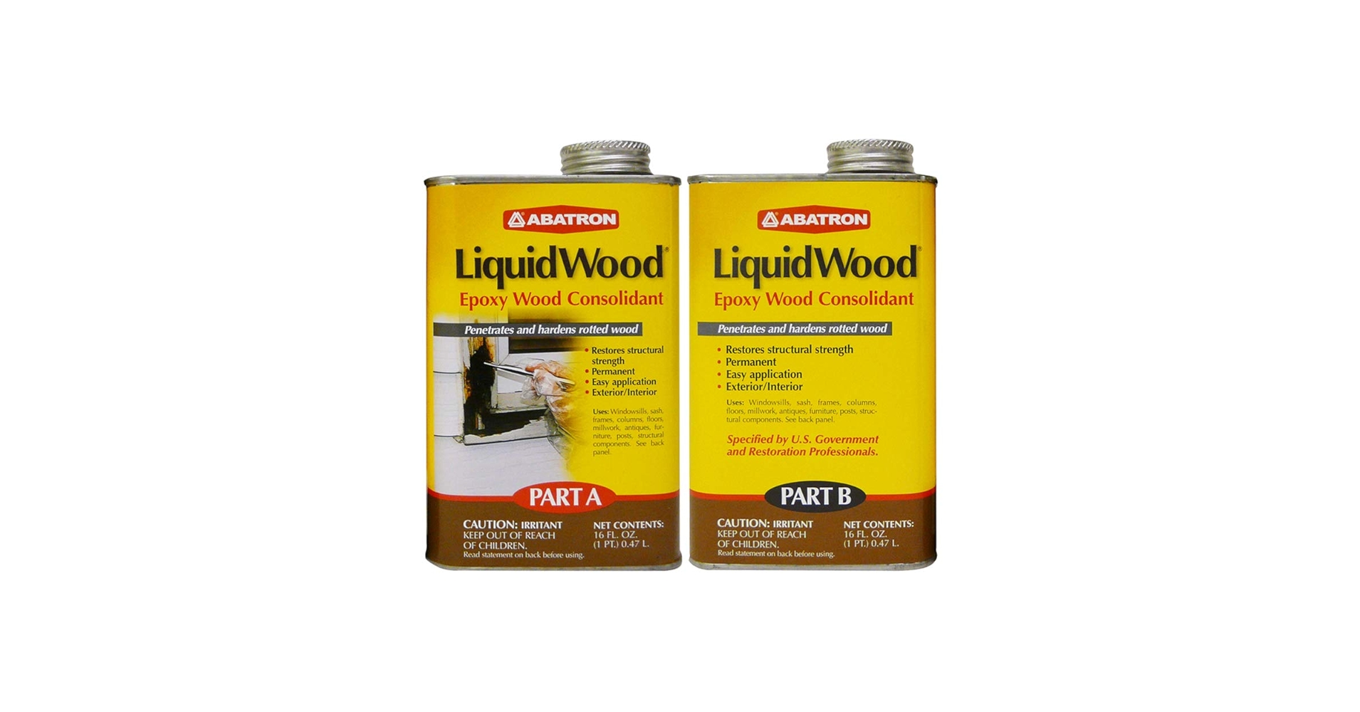 Abatron LiquidWood 2 Pint Kit – 2-Part Structural Epoxy Wood
