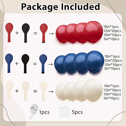 Miniatura 2 de Kit de guirnalda de globos negros y dorados, 124 globos negros metálicos plateados y dorados con globos de confeti negro dorado para 50 aniversario,