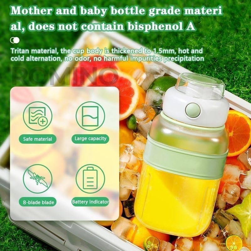 Image of Vankor USB Rechargeable Blenders for Smoothies and Juices, Juicer Mixer Grinder Mini Portable Juicer Blender, Portable Blender, Personal Size Mini Juice Mixer, Electric Fruit Juicer Machine