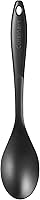Cuisinart Curve Handle Nylon Solid Spoon, Black - Heat-Resistant 400°F, Non-Stick Safe, Ergonomic Grip