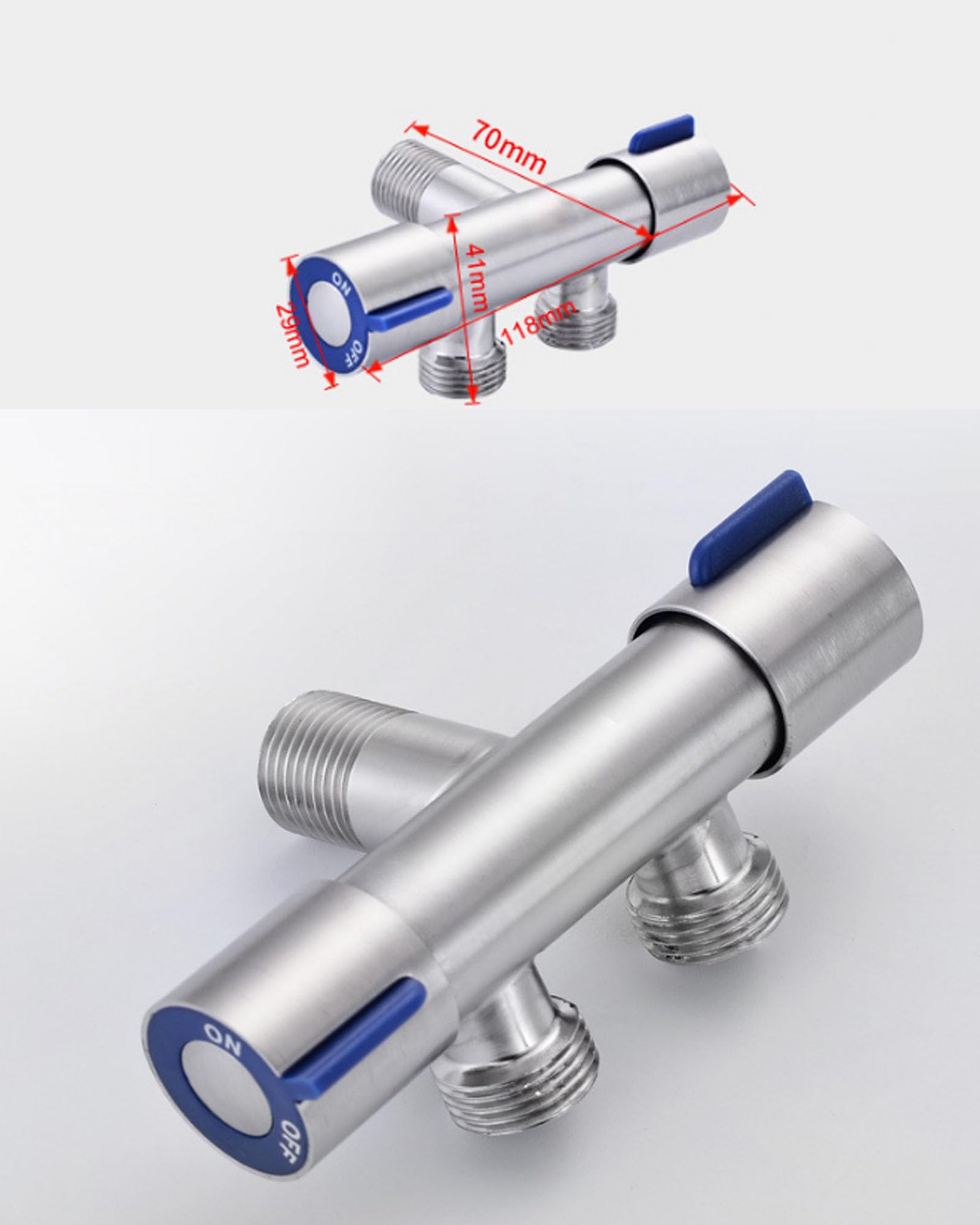 ステンレス浄水器用蛇口 二股 双口 二口 ガーデン 交換 二口蛇口 双口水栓 万能ガーデン用水栓 2本ホース接続 浄水器・整水器