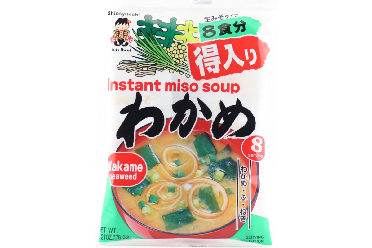 Miyasaka Sopa Miso Instantánea con Alga - 6.21oz (3 paquetes)