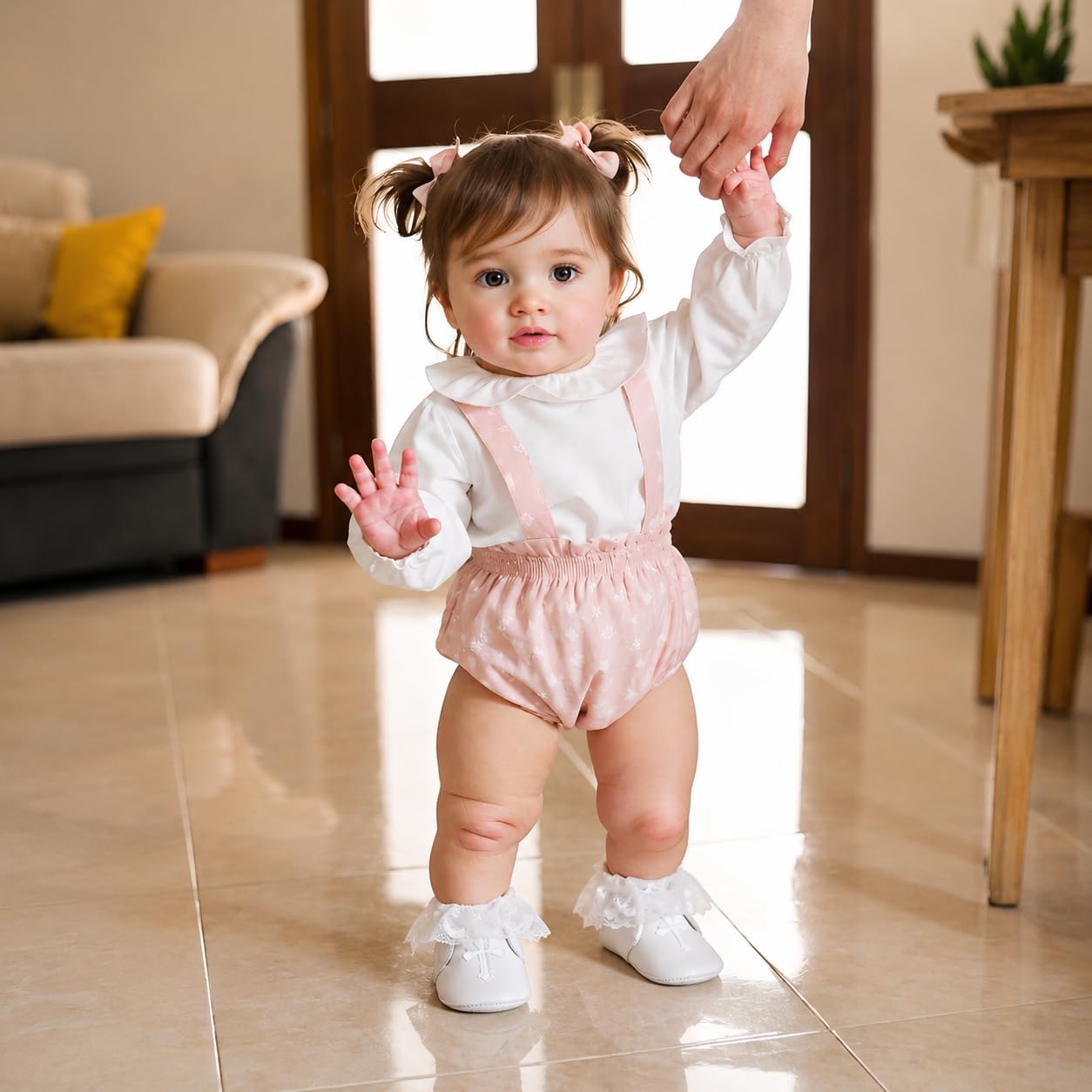 Pinky Reborn 26 Inch Reborn Toddler Girl Doll Hand Rooted Curly Blonde Hair