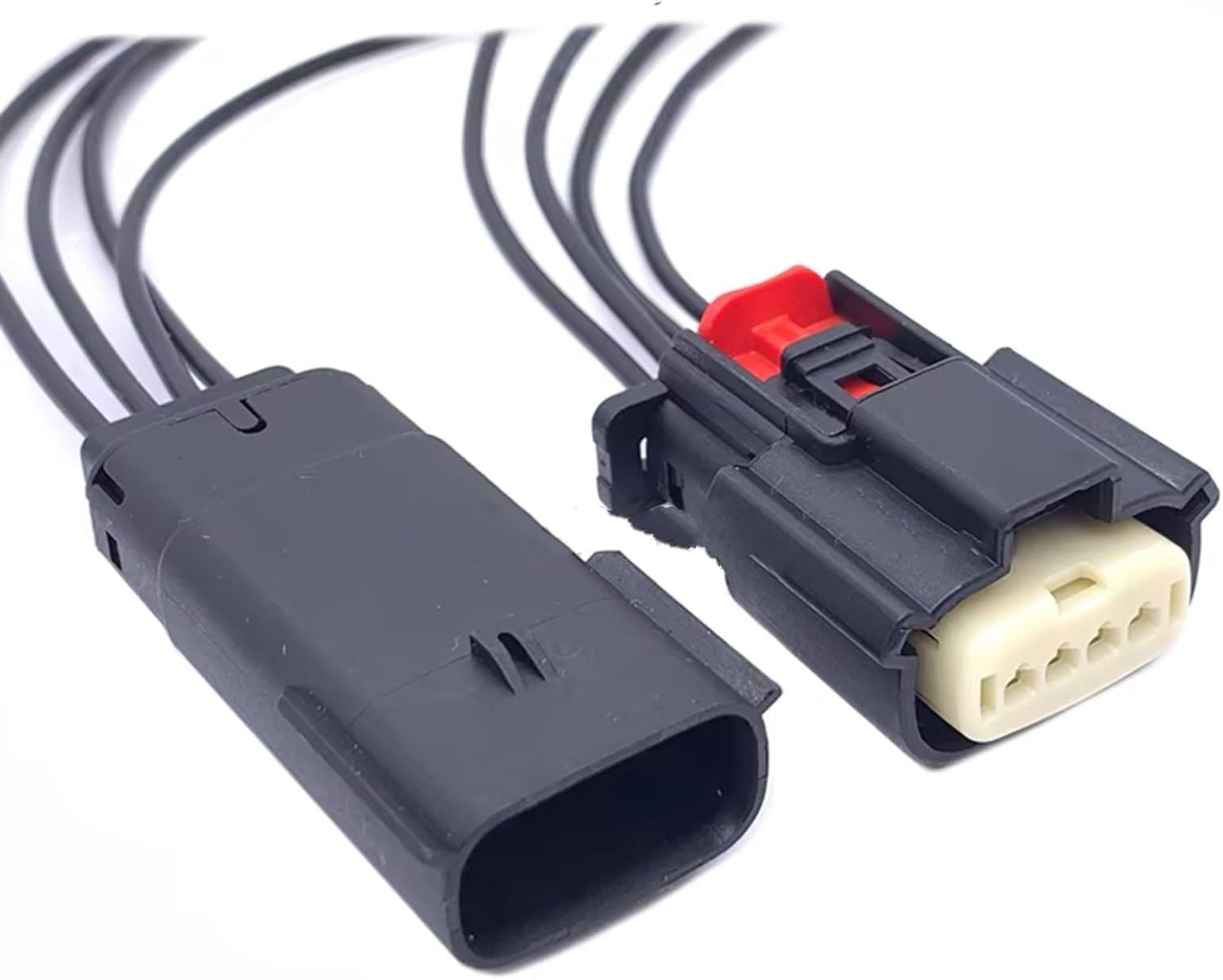Ignition Coil Plug Compatible With Buick 33481-0401 4 Pin Car Ignition Coil Connector Harness Wiring Plug Replacement (4Pin Male)
