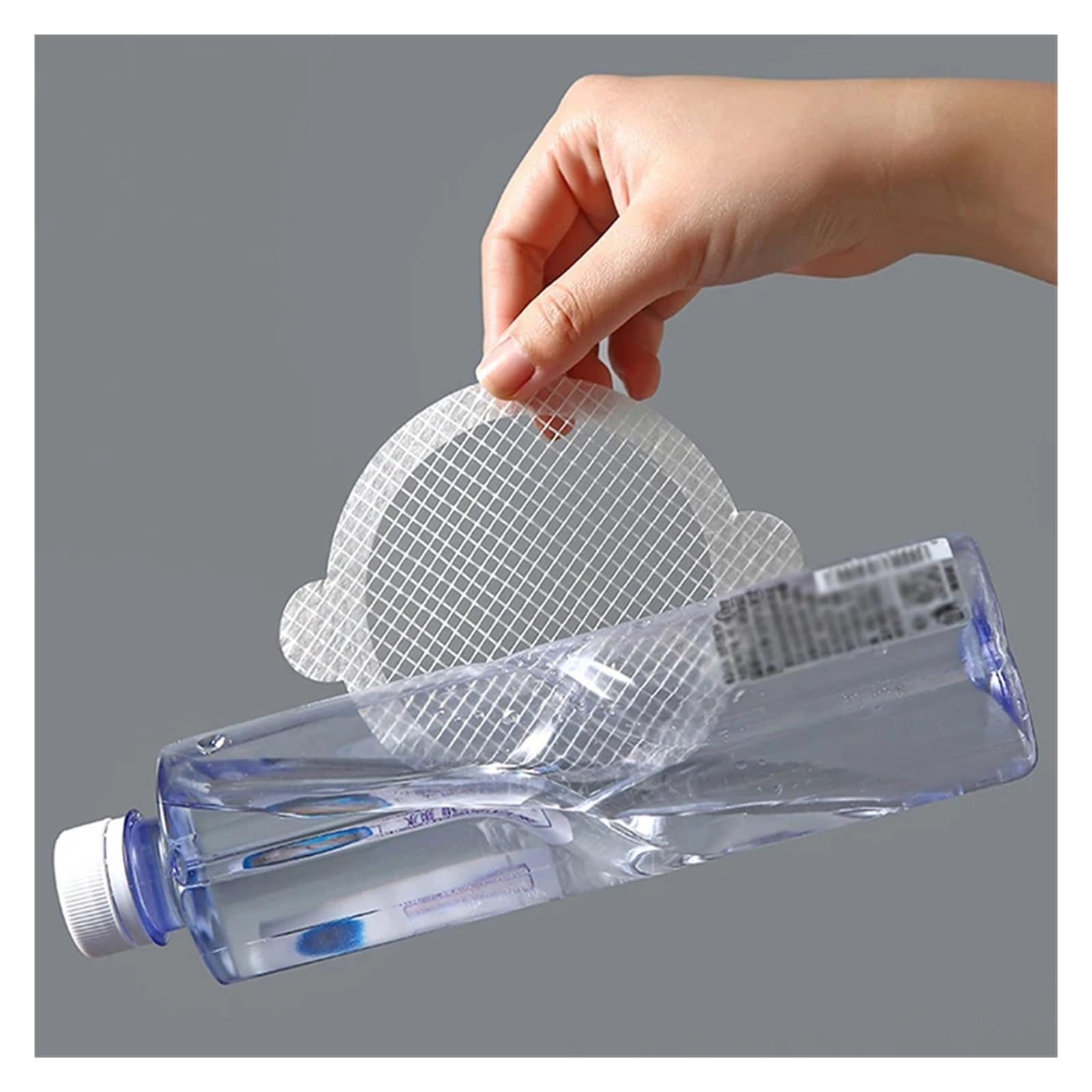 Adhesivo para Rejilla de Suelo, 20/10 Uds. Colector de Pelo desechable, Drenaje de Ducha, Pegatinas de Malla, Filtro, Accesorios de baño(Squre 10cm,20pcs)