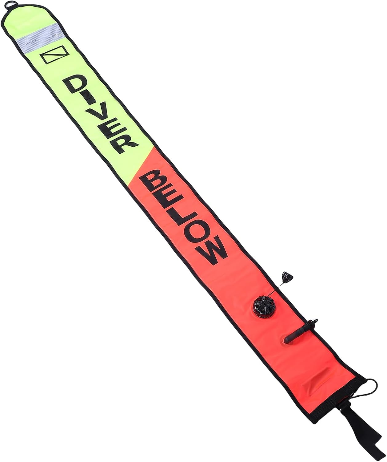 Diving Surface Marker, High Visibility Surface Marker Buoy with Valve, Dive Equipment for Underwater Safety