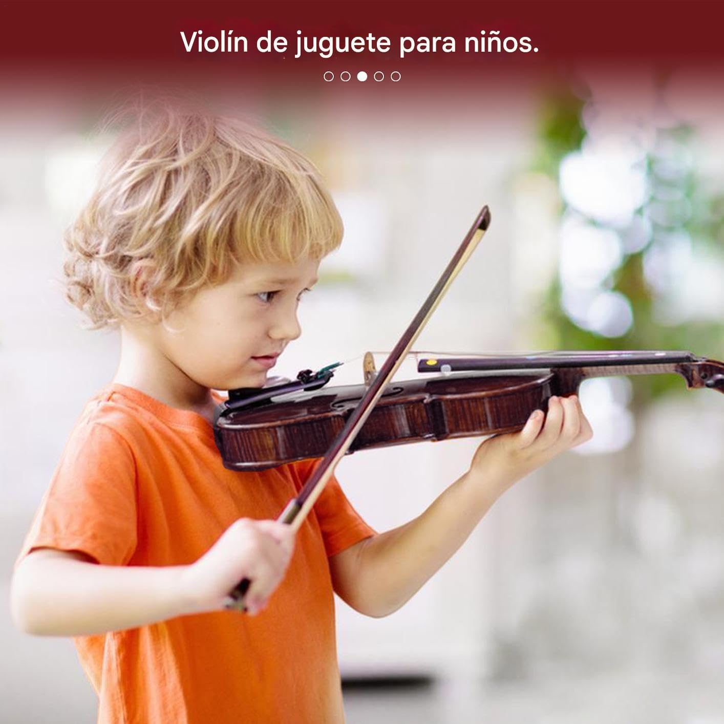 Violín para Niños Pequeños | Instrumento Bebé,Instrumentos Musicales Niños para Colección Aprendizaje Diario en Casa Preescolar Ninos Ninas Principiantes