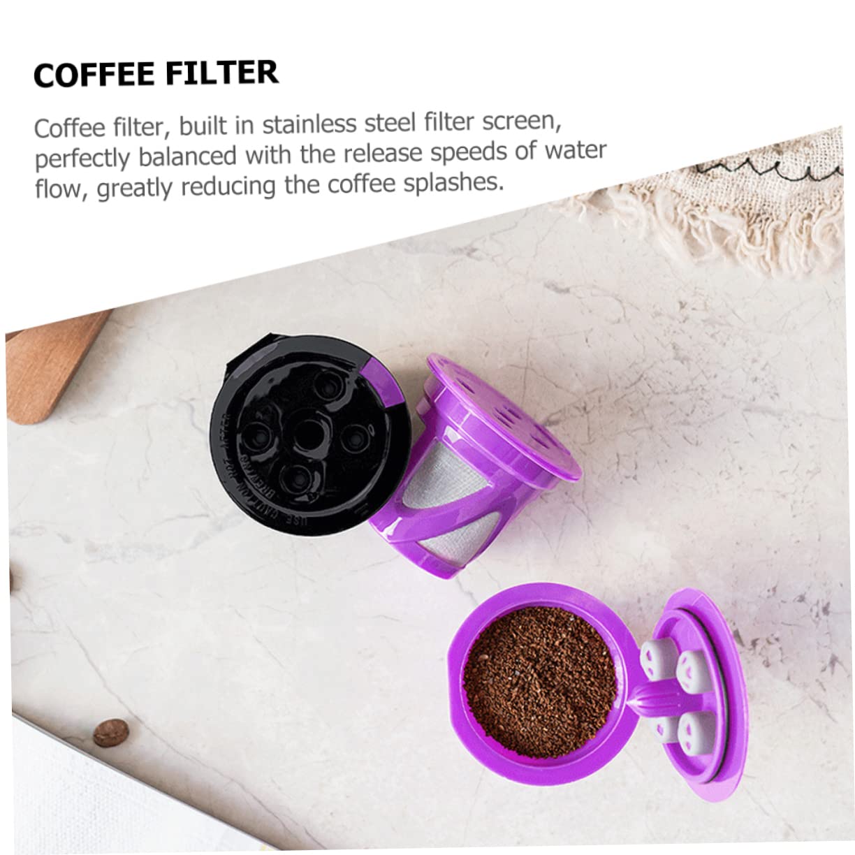 Ciieeo 10piezas De Café Reutilizables De Inoxidable Filtros De Espresso Para Cafeteras Accesorios De Café Ecológicos y Económicos