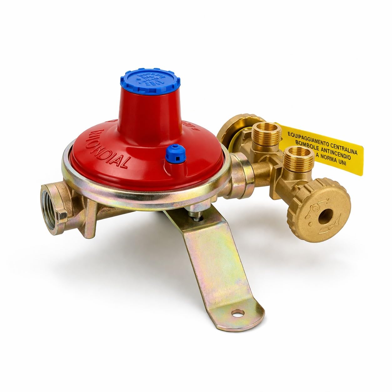 Mini Centralina GPL 2 Bombole 7Kg/h Regolatore Gas Bassa Pressione 30 mbar Valvole Sicurezza